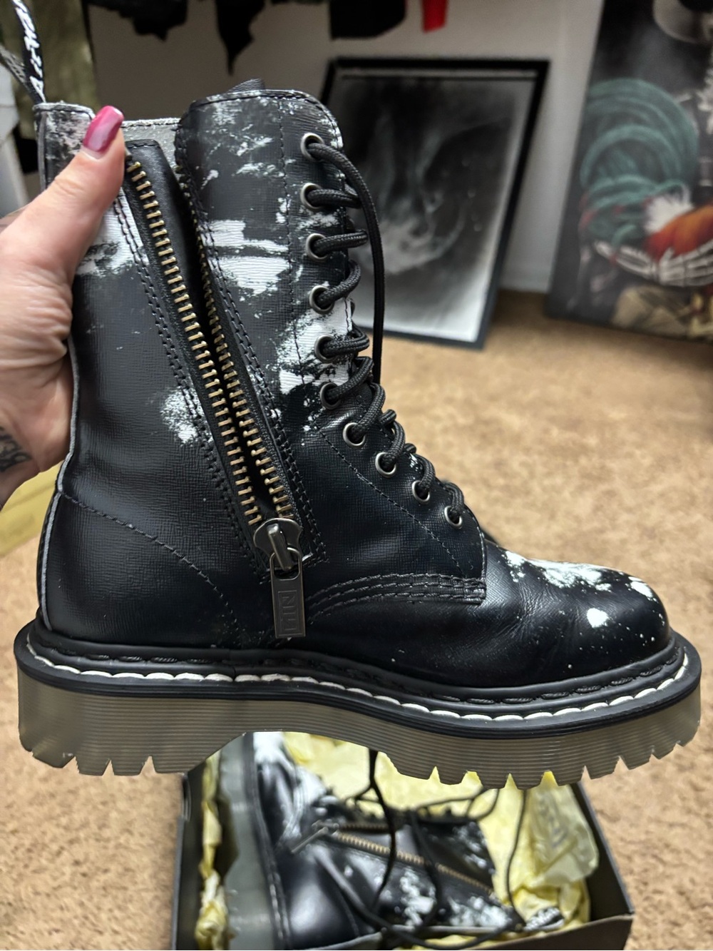 Dr. Martens Nine Inch Nails Boots Excellent Condition UK 5 - Picture 5 of 12
